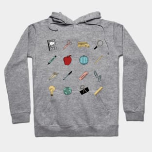 Cute Teacher School Supplies Hoodie